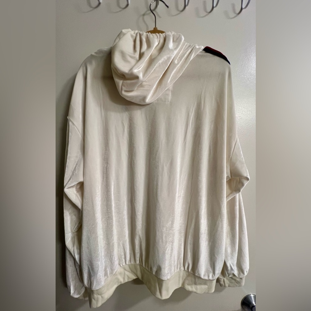 LIKE NEW Aviator Nation | Unisex Drawstring Hoodie with Multicolor Stripes - Picture 7 of 12